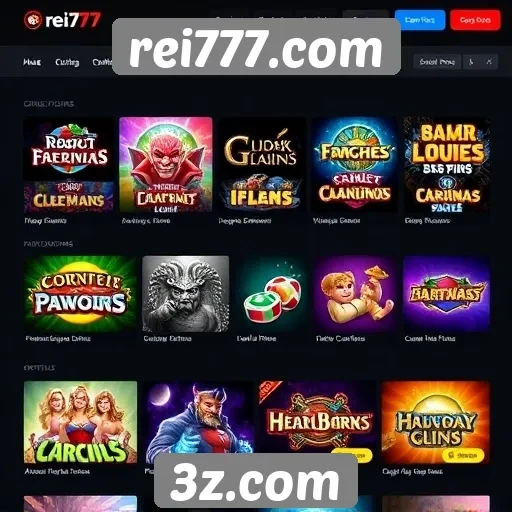 Opções de jogos disponíveis no rei777.com