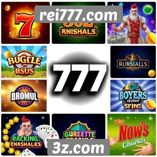 Diversidade de jogos disponíveis no site rei777.com