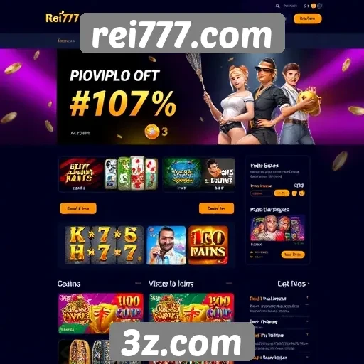 Usabilidade e design do site rei777.com para jogadores
